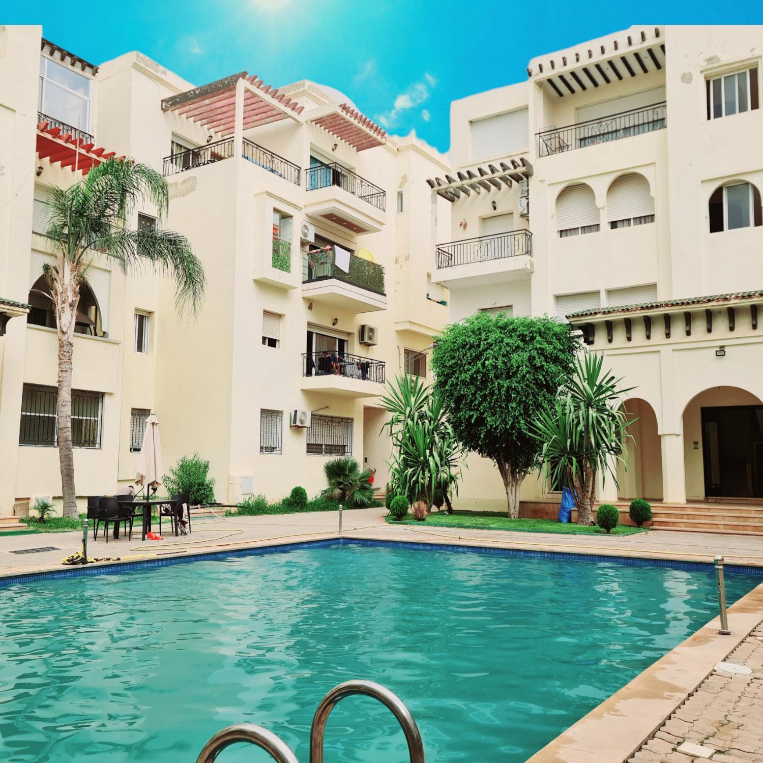 Fes Urban Apartment - Urban Elegance With Garden And Pool Access 외부 사진